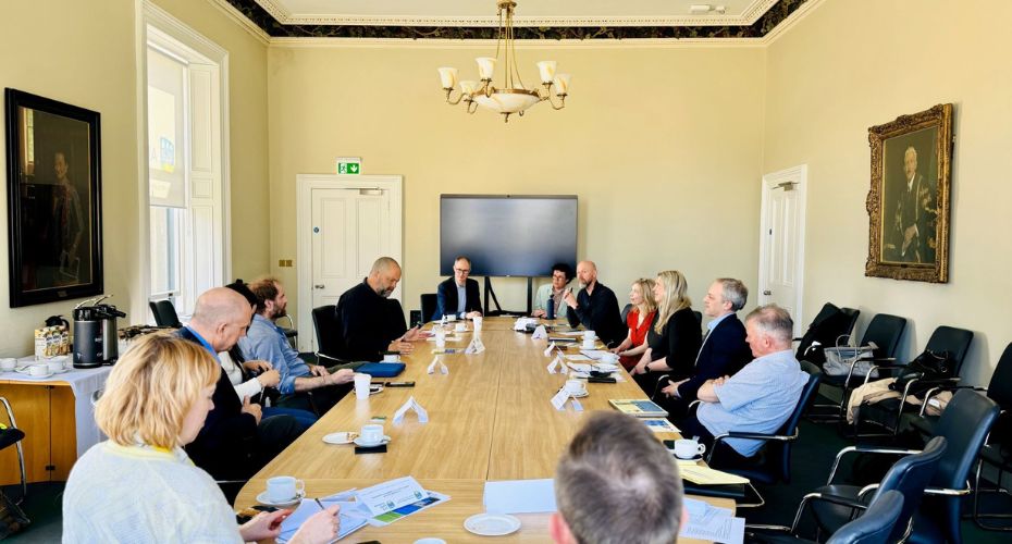 Group sitting in a boardroom